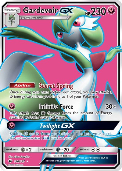 Gardevoir GX (Full Art) 140/147 — Burning Shadows