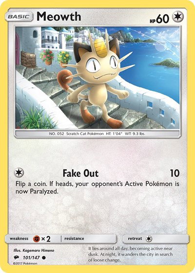 Meowth 101/147 — Burning Shadows