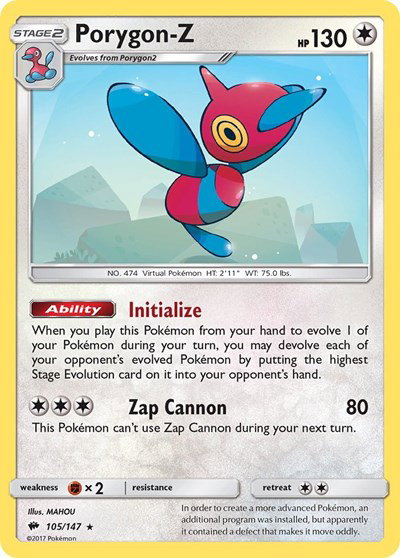Porygon-Z 105/147 — Burning Shadows