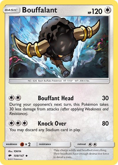 Bouffalant 108/147 — Burning Shadows