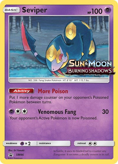 Seviper (Prerelease) SM46 — Sun & Moon Promo