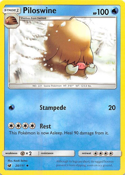 Piloswine 20/111 — Crimson Invasion