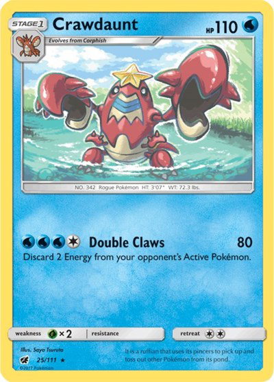 Crawdaunt 25/111 — Crimson Invasion