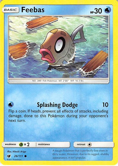 Feebas - 26/111 - Crimson Invasion Pokemon - Collectr