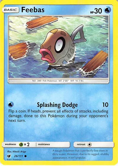 Feebas - 26/111 - Crimson Invasion Pokemon - Collectr Feebas - 26/111 - Crimson Invasion Pokemon - Collectr