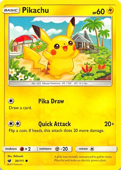 Pikachu 30/111 — Crimson Invasion