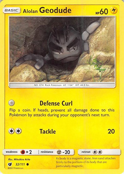 Alolan Geodude 32/111 — Crimson Invasion