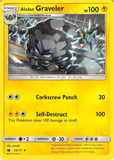 Alolan Graveler 33/111 — Crimson Invasion