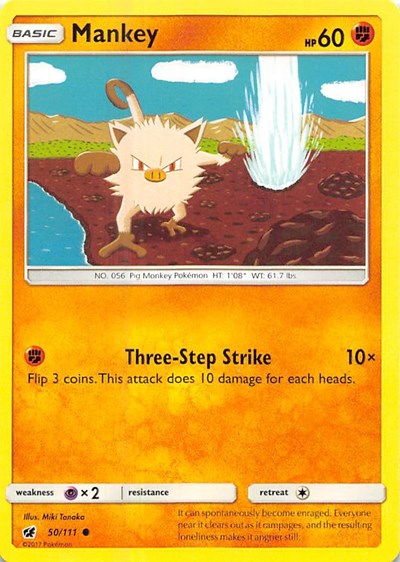 Mankey 50/111 — Crimson Invasion