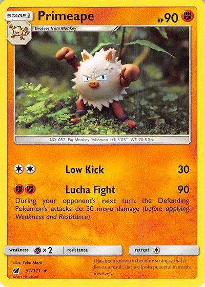 Primeape 51/111 — Crimson Invasion