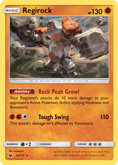 Regirock 53/111 — Crimson Invasion