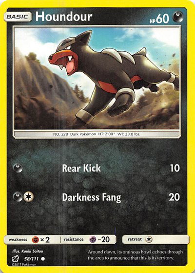 Houndour 58/111 — Crimson Invasion