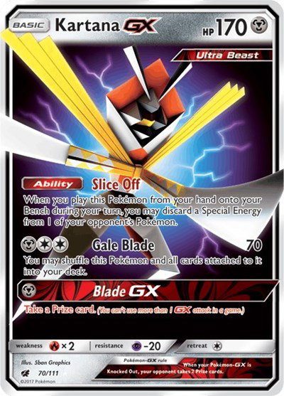 Kartana GX 70/111 — Crimson Invasion