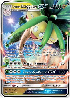 Alolan Exeggutor GX 74/111 — Crimson Invasion