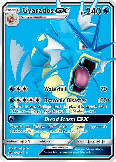Gyarados GX (Full Art) 101/111 — Crimson Invasion