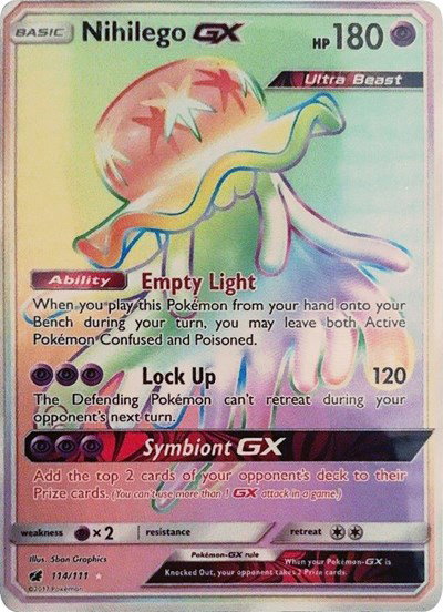 Nihilego GX (Secret) 114/111 — Crimson Invasion