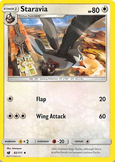 Staravia 82/111 — Crimson Invasion