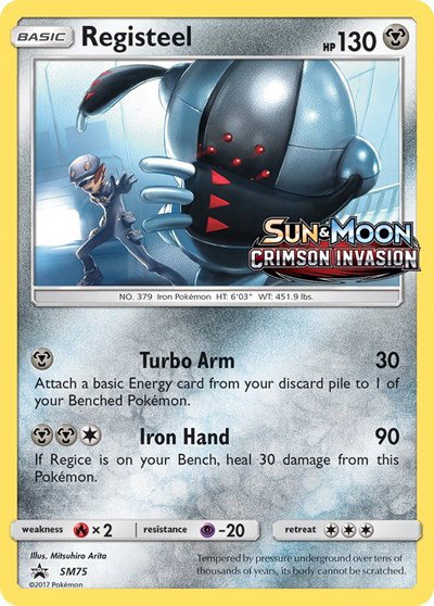 Registeel (Prerelease) SM75 — Sun & Moon Promo