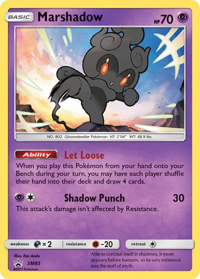 Marshadow SM85 — Sun & Moon Promo