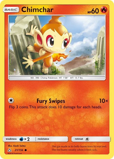 Chimchar (21) 21/156 — Ultra Prism