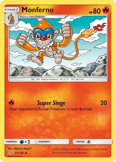 Monferno - 22/156 - Ultra Prism Pokemon - Collectr