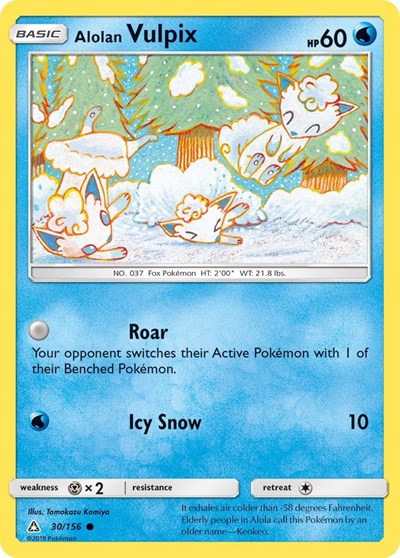 Alolan Vulpix - 30/156 - Ultra Prism Pokemon - Collectr