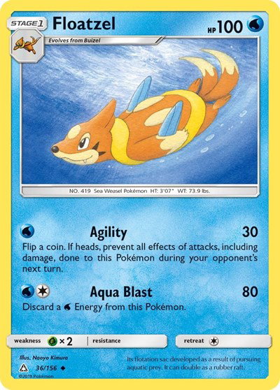 Floatzel 36/156 — Ultra Prism