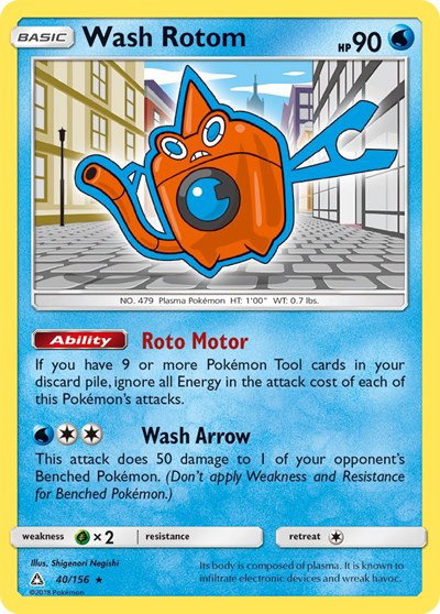 Wash Rotom 40/156 — Ultra Prism