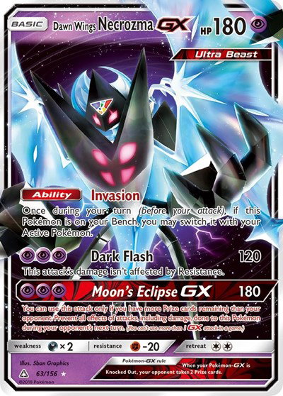 Dawn Wings Necrozma GX 63/156 — Ultra Prism