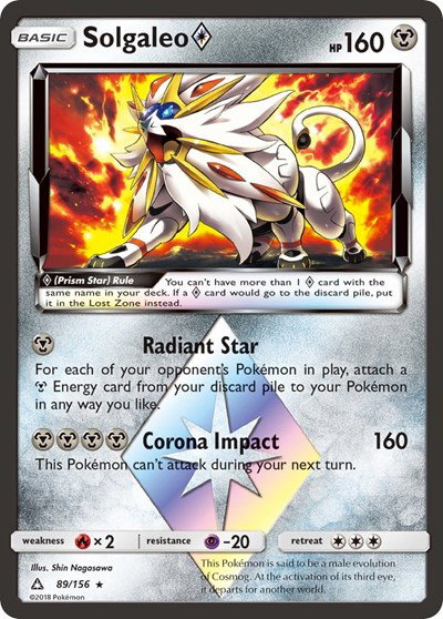 Solgaleo Prism Star 89/156 — Ultra Prism