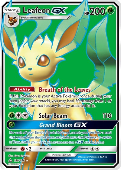 Leafeon GX (Full Art) 139/156 — Ultra Prism