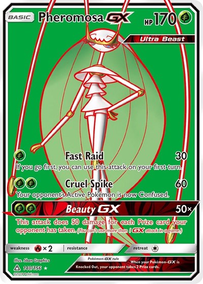 Pheromosa GX (Full Art) 140/156 — Ultra Prism