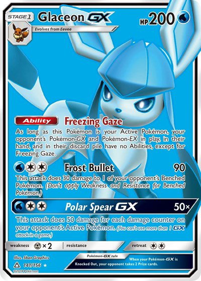Glaceon GX (Full Art) 141/156 — Ultra Prism