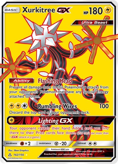Xurkitree GX (Full Art) 142/156 — Ultra Prism