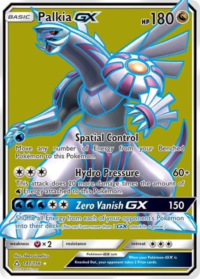 Palkia GX (Full Art) 147/156 — Ultra Prism