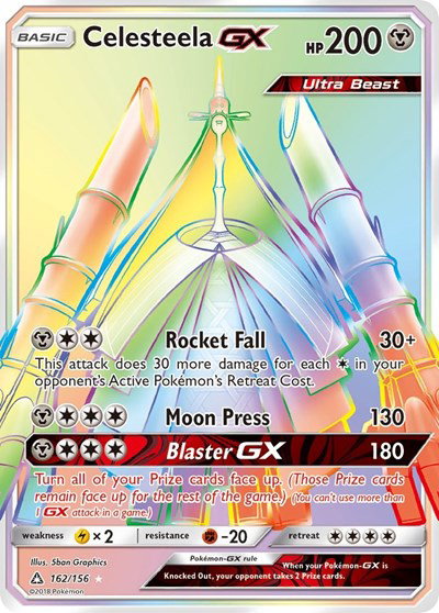 Celesteela GX (Secret Rare) 162/156 — Ultra Prism