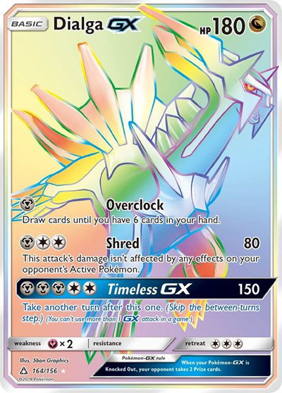 Dialga GX (Secret Rare) 164/156 — Ultra Prism