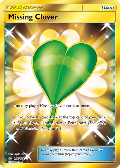 Missing Clover (Secret Rare) 168/156 — Ultra Prism
