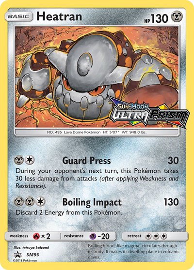 Heatran (Prerelease) SM96 — Sun & Moon Promo
