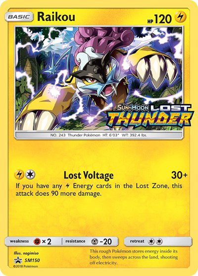 Raikou (Prerelease) SM150 — Sun & Moon Promo