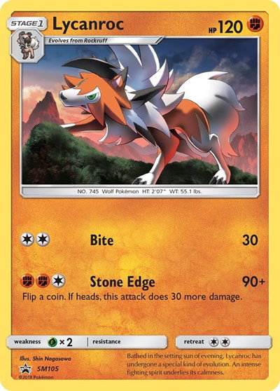 Lycanroc SM105 — Sun & Moon Promo