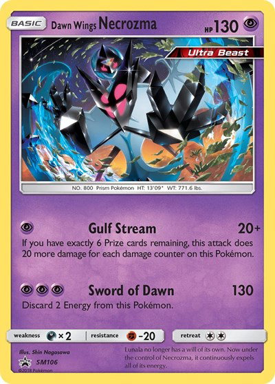 Dawn Wings Necrozma SM106 — Sun & Moon Promo