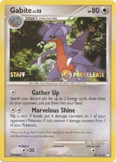 Gabite (Staff Prerelease) 48 — Diamond and Pearl Promos