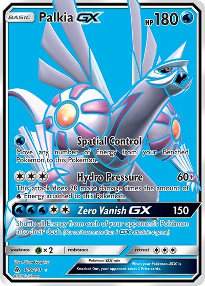 Palkia GX (Full Art) 119 — Forbidden Light