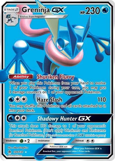 Greninja GX (Full Art) 120 — Forbidden Light
