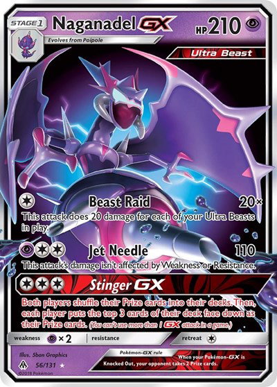 Naganadel GX 56 — Forbidden Light