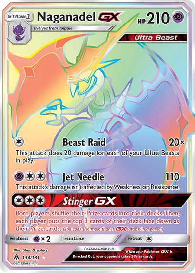 Naganadel GX (Secret) 134 — Forbidden Light