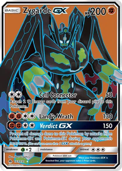 Zygarde GX (Full Art) - 123 - Forbidden Light Pokemon - Collectr Zygarde GX (Full Art) - 123 - Forbidden Light Pokemon - Collectr