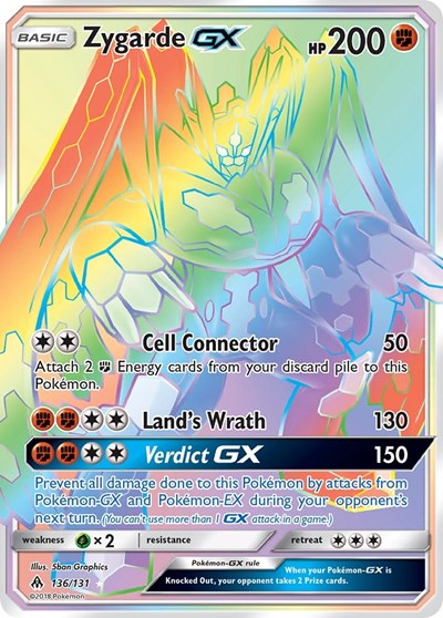 Zygarde GX (Secret) 136 — Forbidden Light