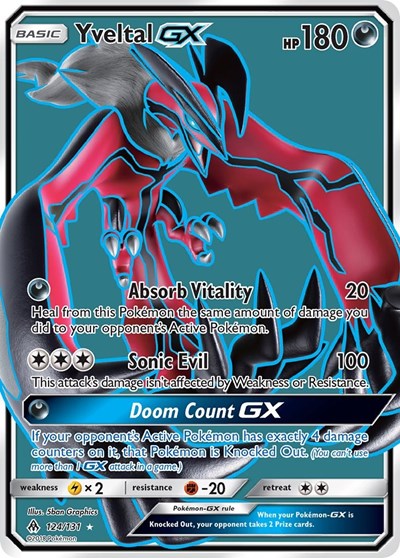 Yveltal GX (Full Art) 124 — Forbidden Light